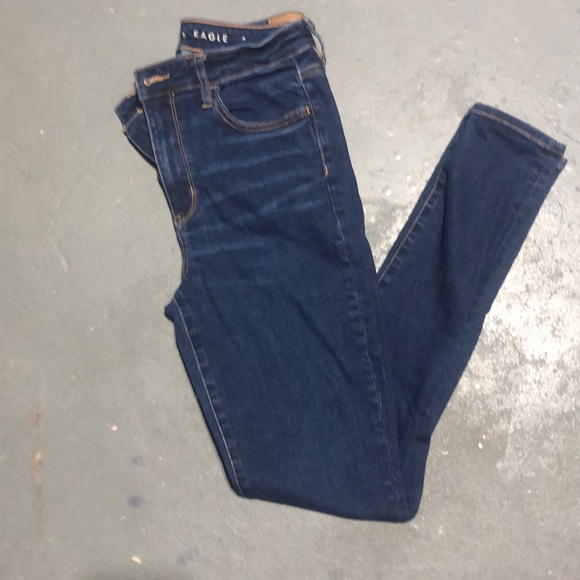 American Eagle Outfitters Pants - American eagle dark super hi rise jeggings